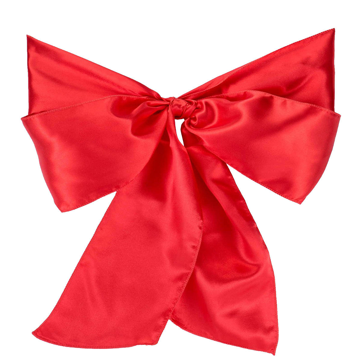 Premium Satin Chair Sash - Red - 18cm x 274cm