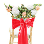 Premium Satin Chair Sash - Red - 18cm x 274cm