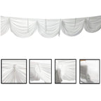 3m Ice Silk Detachable Swag for Photography Backdrop - White