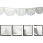 3m Ice Silk Detachable Swag for Photography Backdrop - White