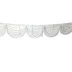 3m Ice Silk Detachable Swag for Photography Backdrop - White