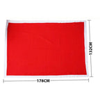 52" x 70" Rectangle Felt Tablecloth - Red with White Trim