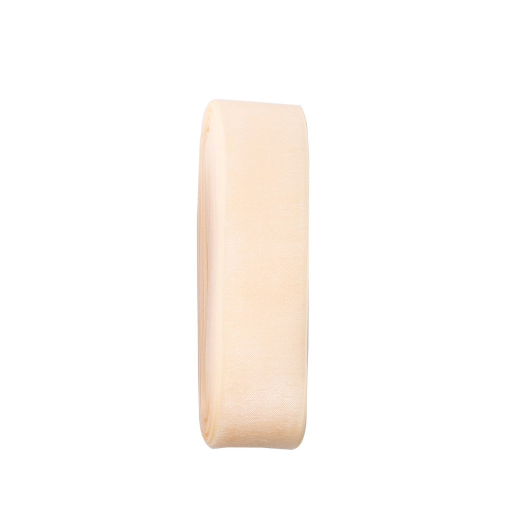 20m Organza Woven Edge Ribbon - Tan
