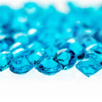 2000 Iridescent Table Scatter Acrylic Crystals, 4.5mm - Turquoise
