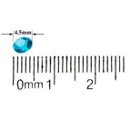 2000 Iridescent Table Scatter Acrylic Crystals, 4.5mm - Turquoise