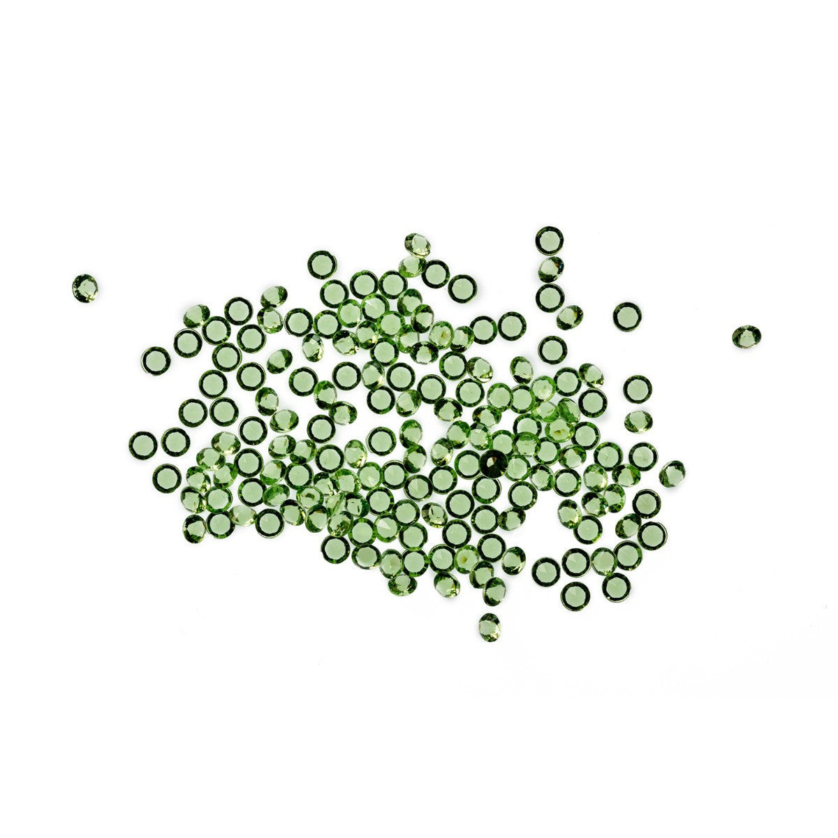 2000 Iridescent Table Scatter Acrylic Crystals, 4.5mm - Apple Green