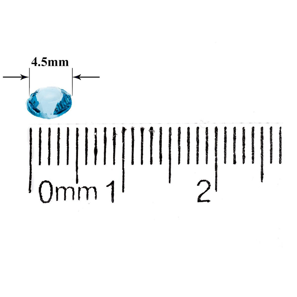 2000 Iridescent Table Scatter Acrylic Crystals, 4.5mm - Aqua Blue