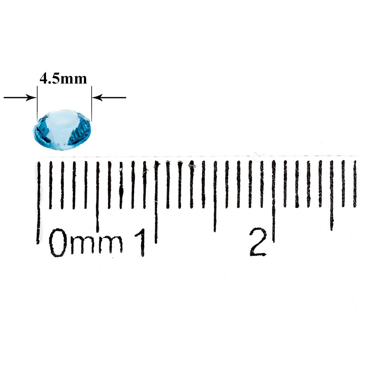2000 Iridescent Table Scatter Acrylic Crystals, 4.5mm - Aqua Blue
