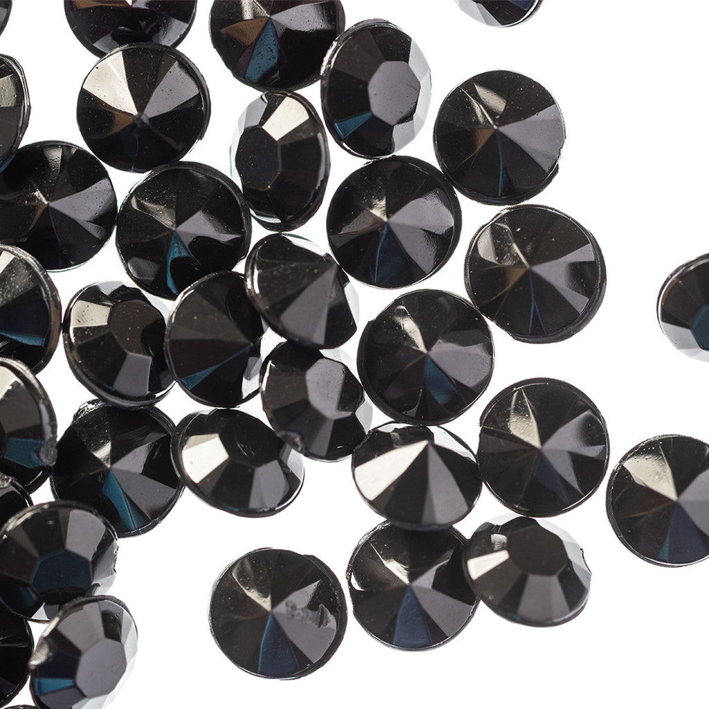 2000 Iridescent Table Scatter Acrylic Crystals, 4.5mm - Black