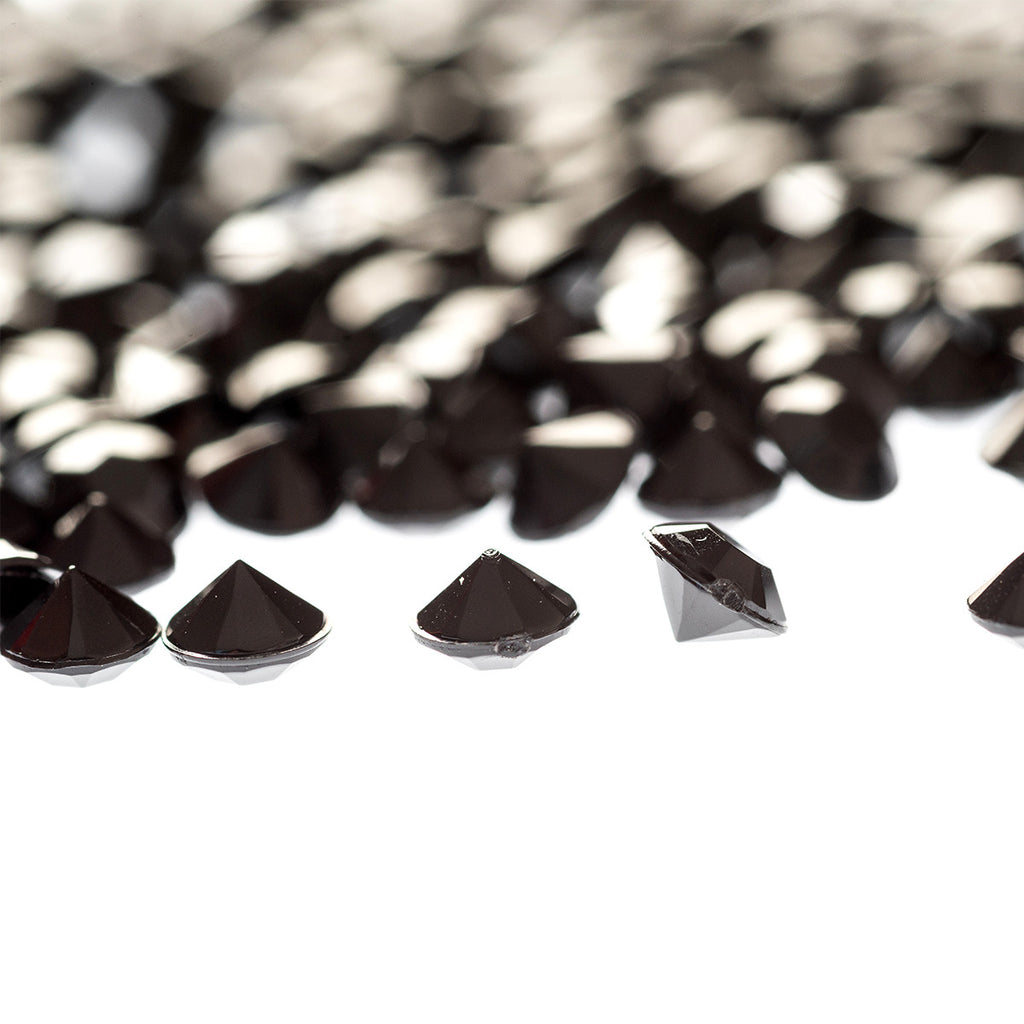 2000 Iridescent Table Scatter Acrylic Crystals, 4.5mm - Black