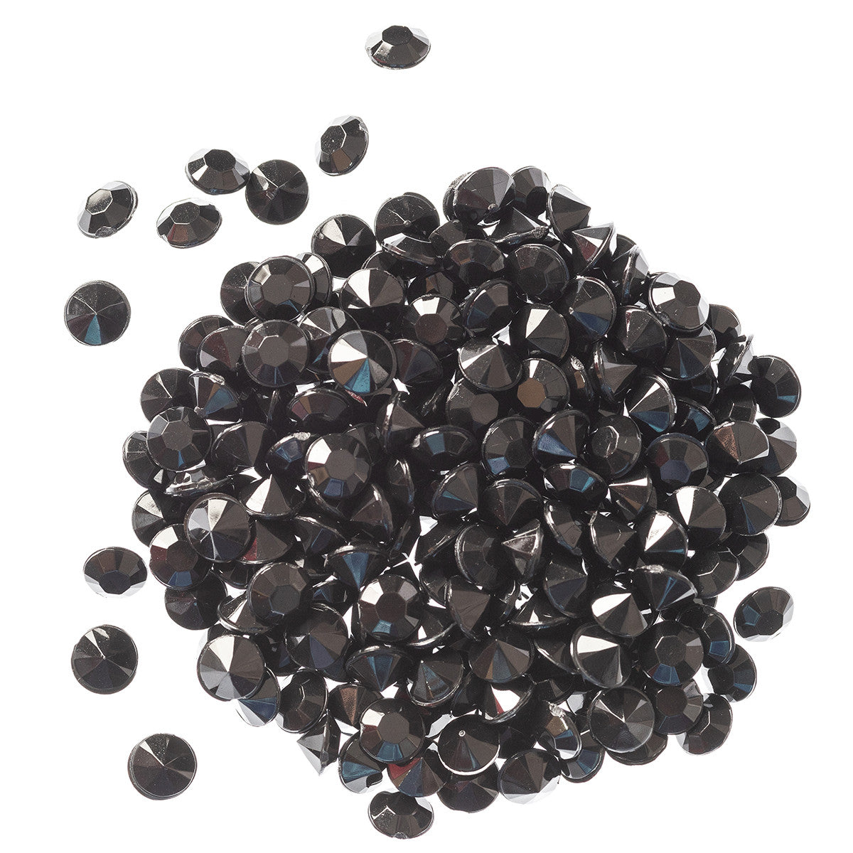 2000 Iridescent Table Scatter Acrylic Crystals, 4.5mm - Black