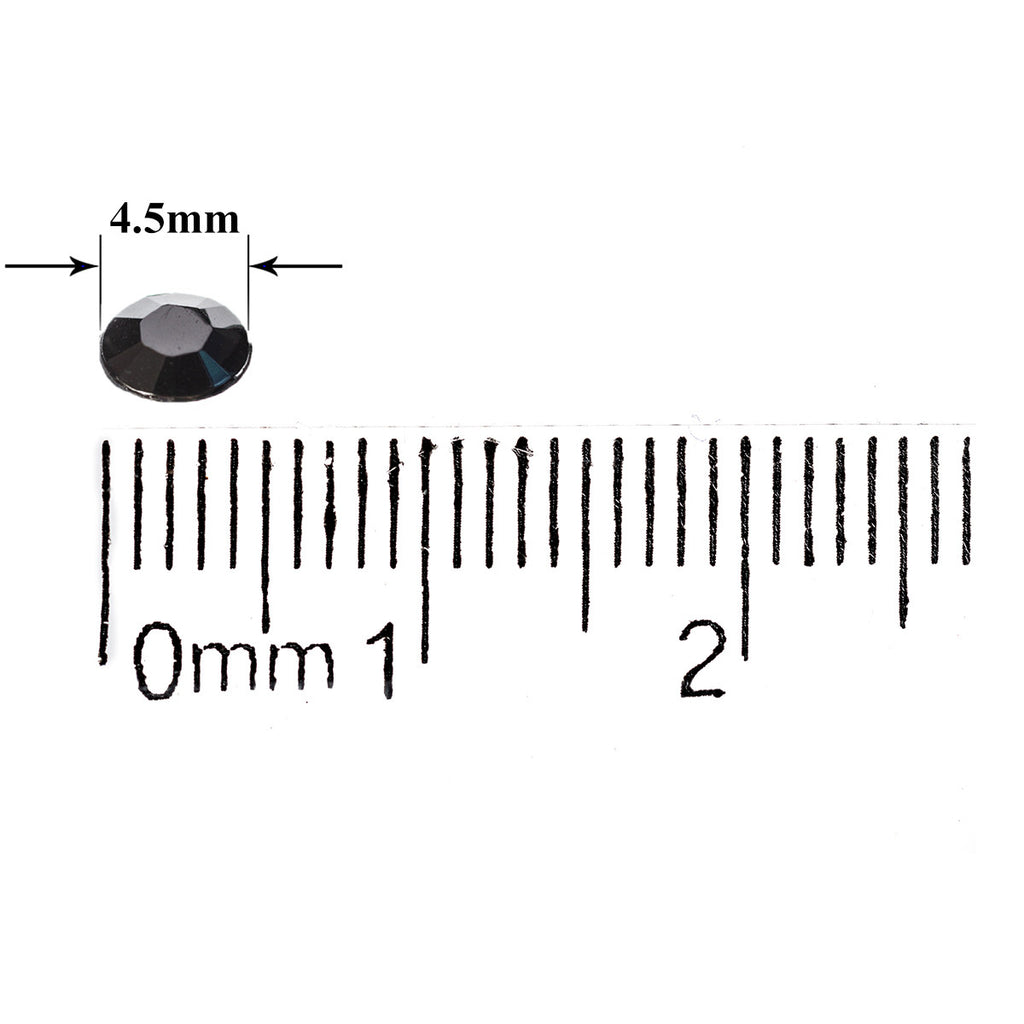 2000 Iridescent Table Scatter Acrylic Crystals, 4.5mm - Black