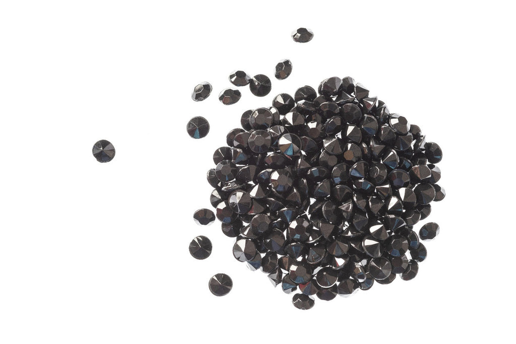 2000 Iridescent Table Scatter Acrylic Crystals, 4.5mm - Black