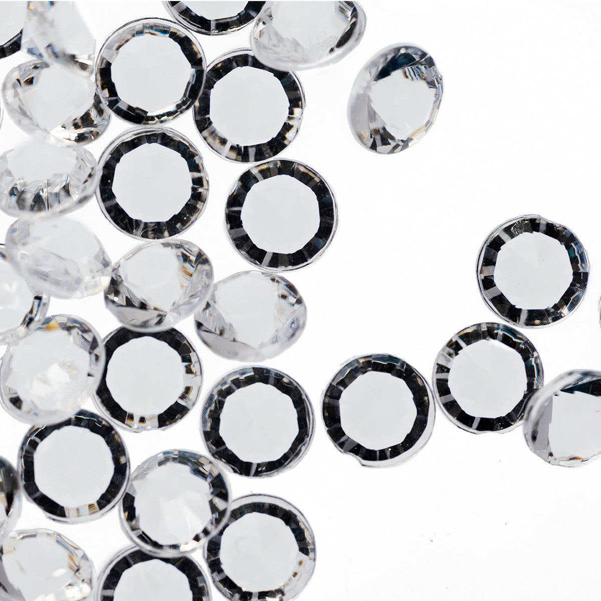 2000 Iridescent Table Scatter Acrylic Crystals, 4.5mm - Clear