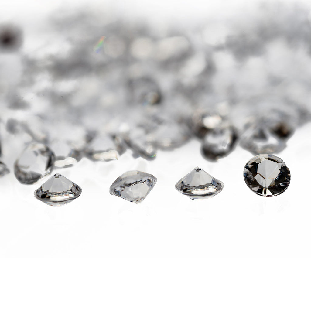 2000 Iridescent Table Scatter Acrylic Crystals, 4.5mm - Clear