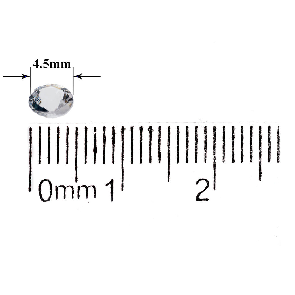2000 Iridescent Table Scatter Acrylic Crystals, 4.5mm - Clear