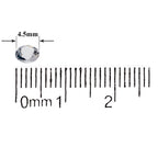 2000 Iridescent Table Scatter Acrylic Crystals, 4.5mm - Clear