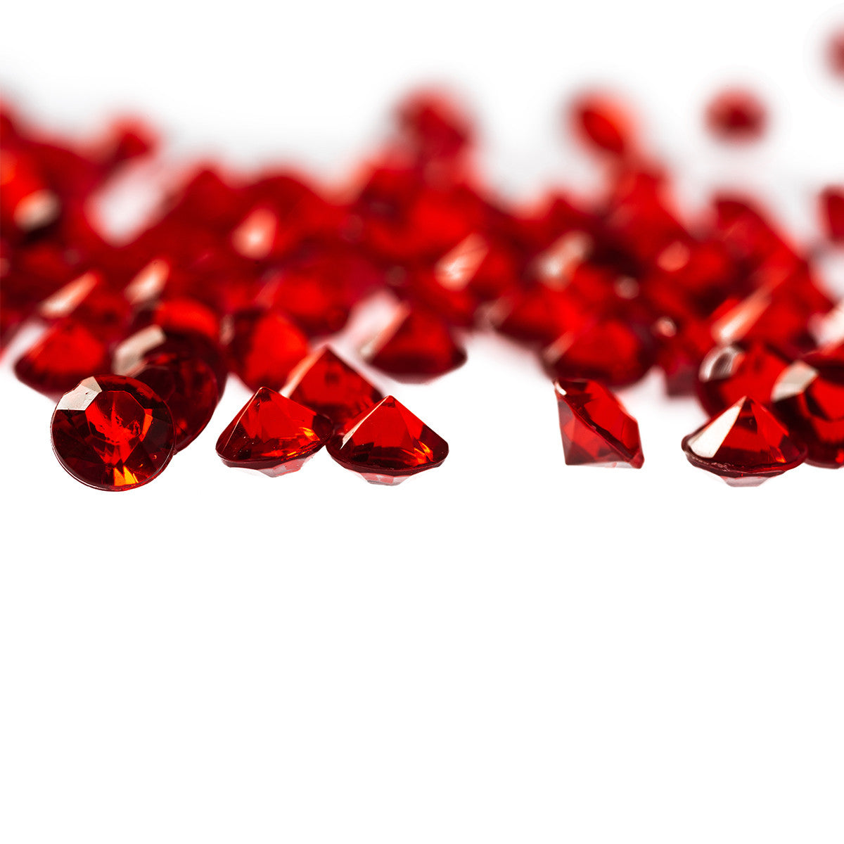 2000 Iridescent Table Scatter Acrylic Crystals, 4.5mm - Dark Red