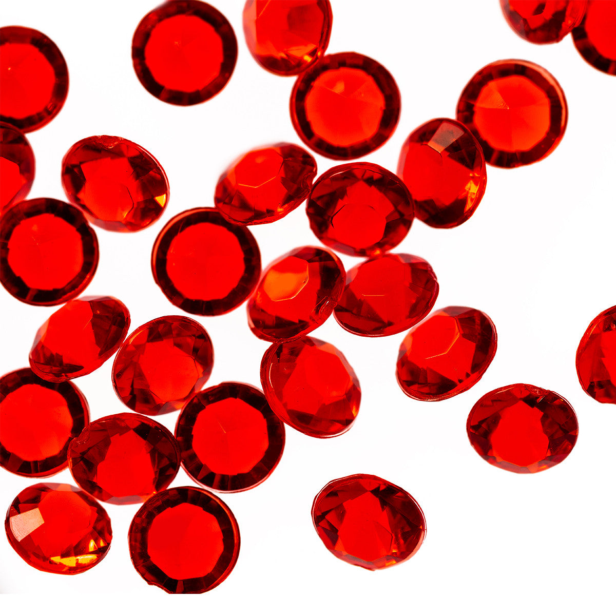 2000 Iridescent Table Scatter Acrylic Crystals, 4.5mm - Dark Red