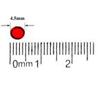 2000 Iridescent Table Scatter Acrylic Crystals, 4.5mm - Dark Red