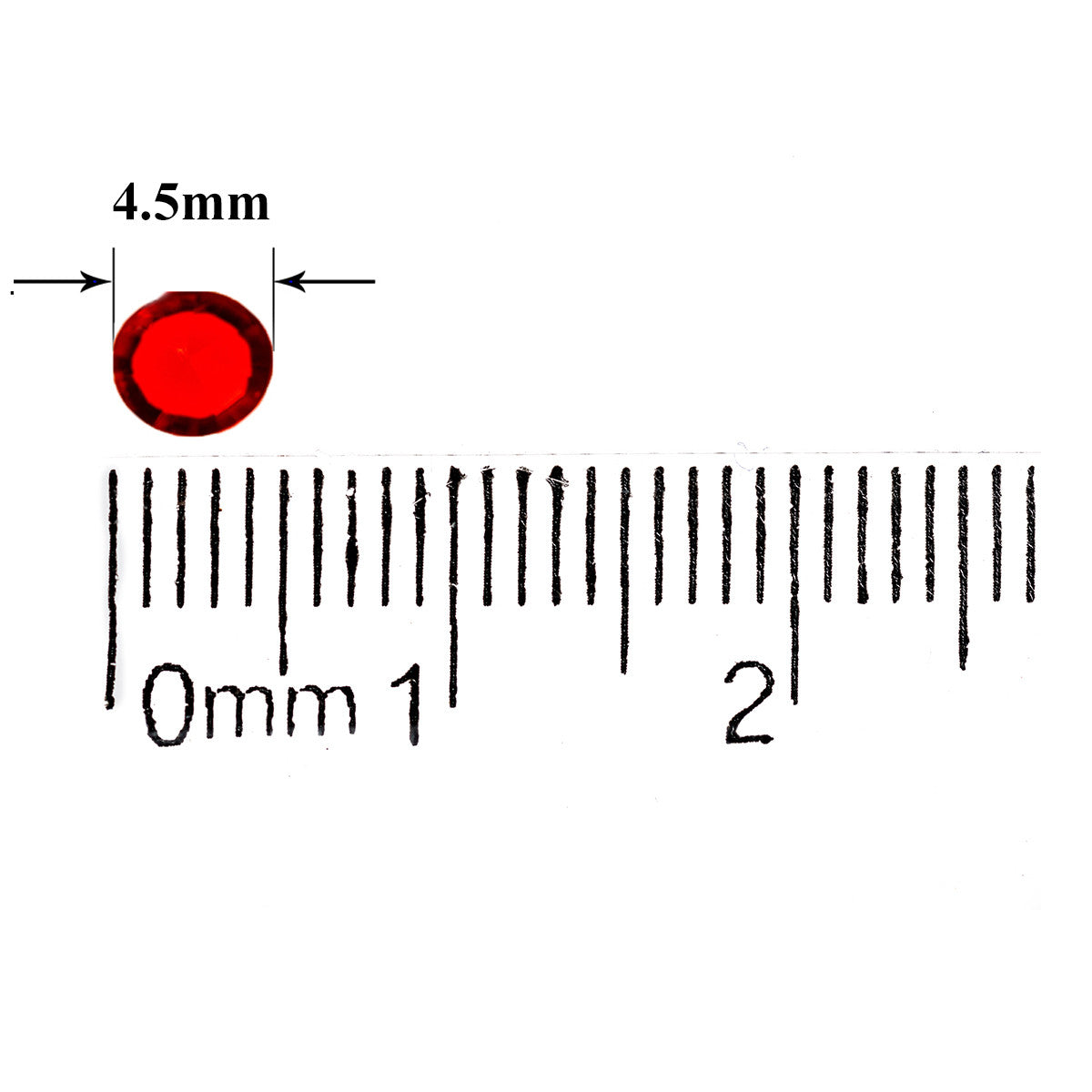 2000 Iridescent Table Scatter Acrylic Crystals, 4.5mm - Dark Red