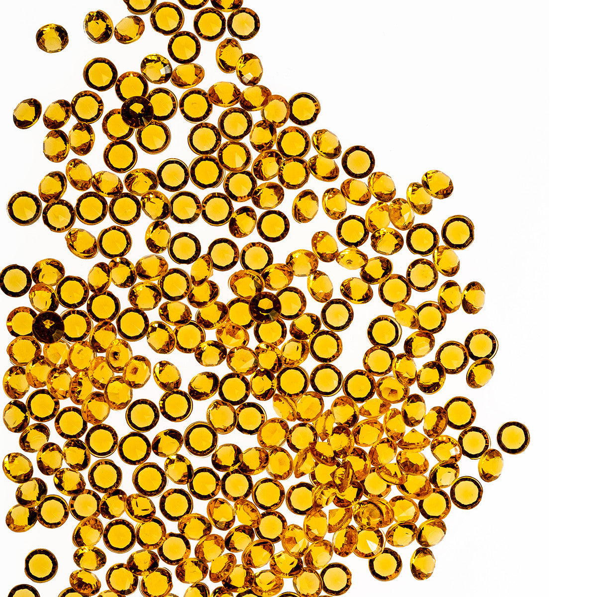 2000 Iridescent Table Scatter Acrylic Crystals, 4.5mm - Gold