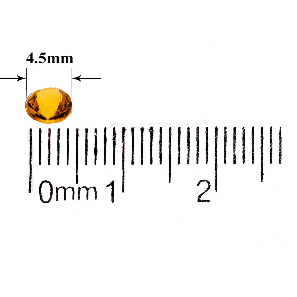2000 Iridescent Table Scatter Acrylic Crystals, 4.5mm - Gold