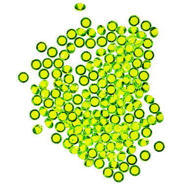 2000 Iridescent Table Scatter Acrylic Crystals, 4.5mm - Lime Green