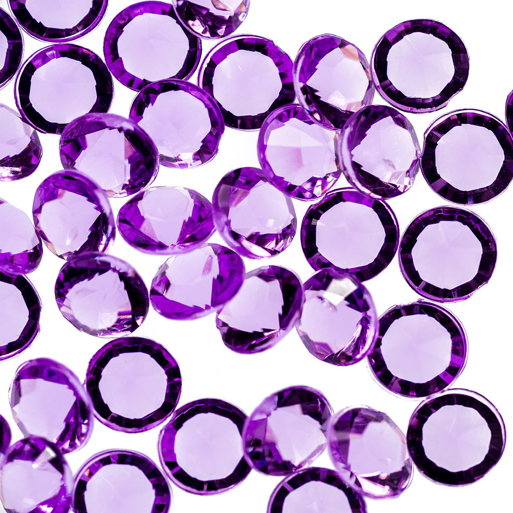 2000 Iridescent Table Scatter Acrylic Crystals, 4.5mm - Lilac