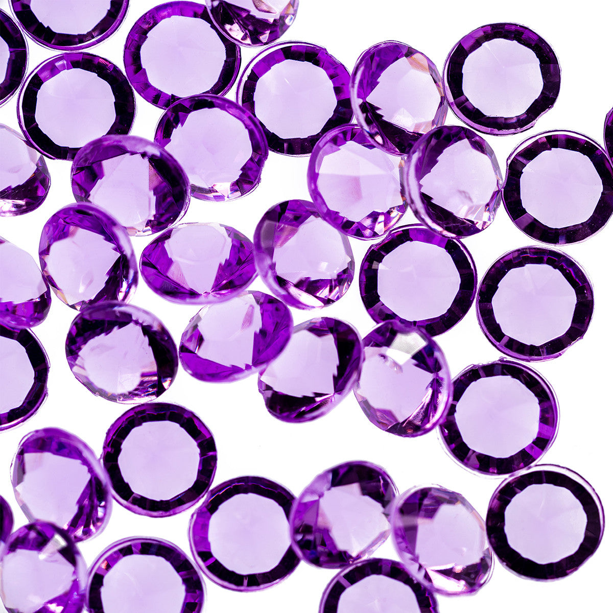 2000 Iridescent Table Scatter Acrylic Crystals, 4.5mm - Lilac