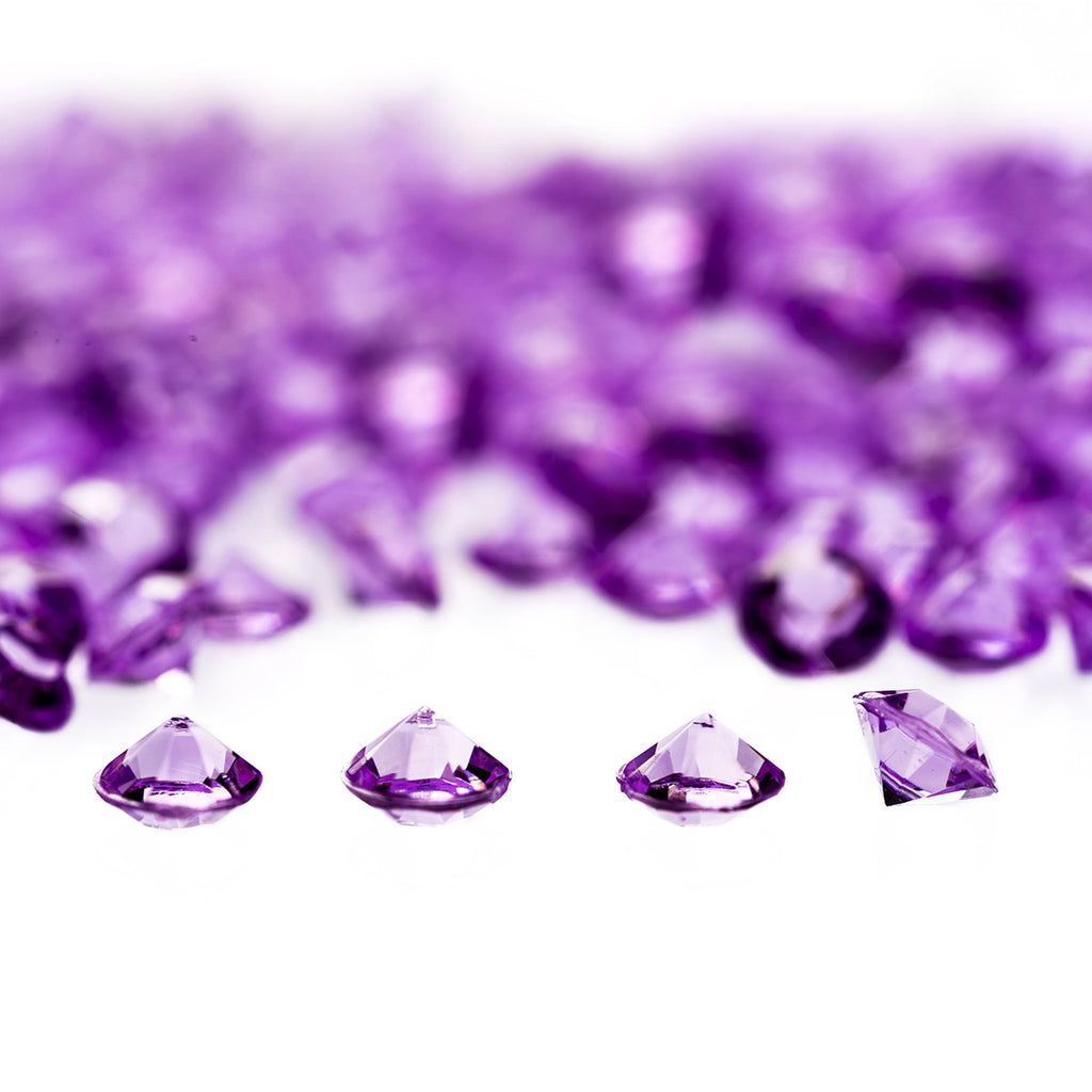 2000 Iridescent Table Scatter Acrylic Crystals, 4.5mm - Lilac