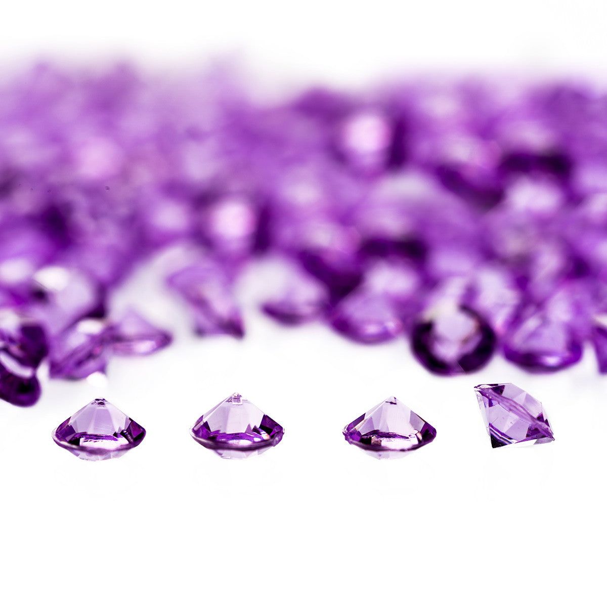 2000 Iridescent Table Scatter Acrylic Crystals, 4.5mm - Lilac