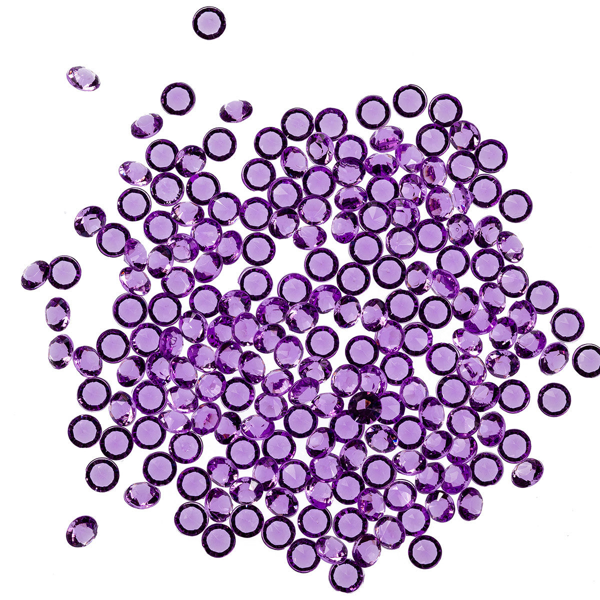 2000 Iridescent Table Scatter Acrylic Crystals, 4.5mm - Lilac