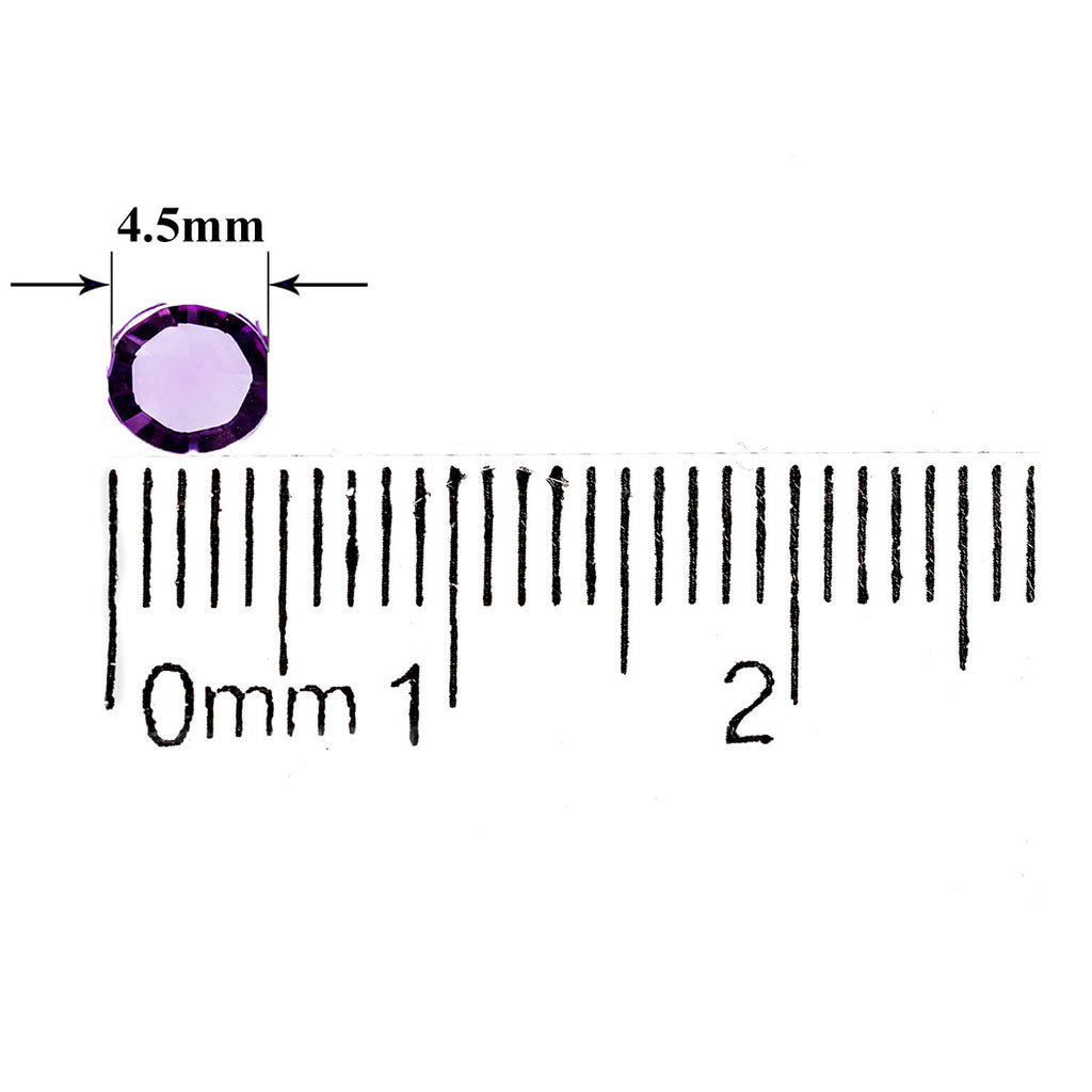 2000 Iridescent Table Scatter Acrylic Crystals, 4.5mm - Lilac