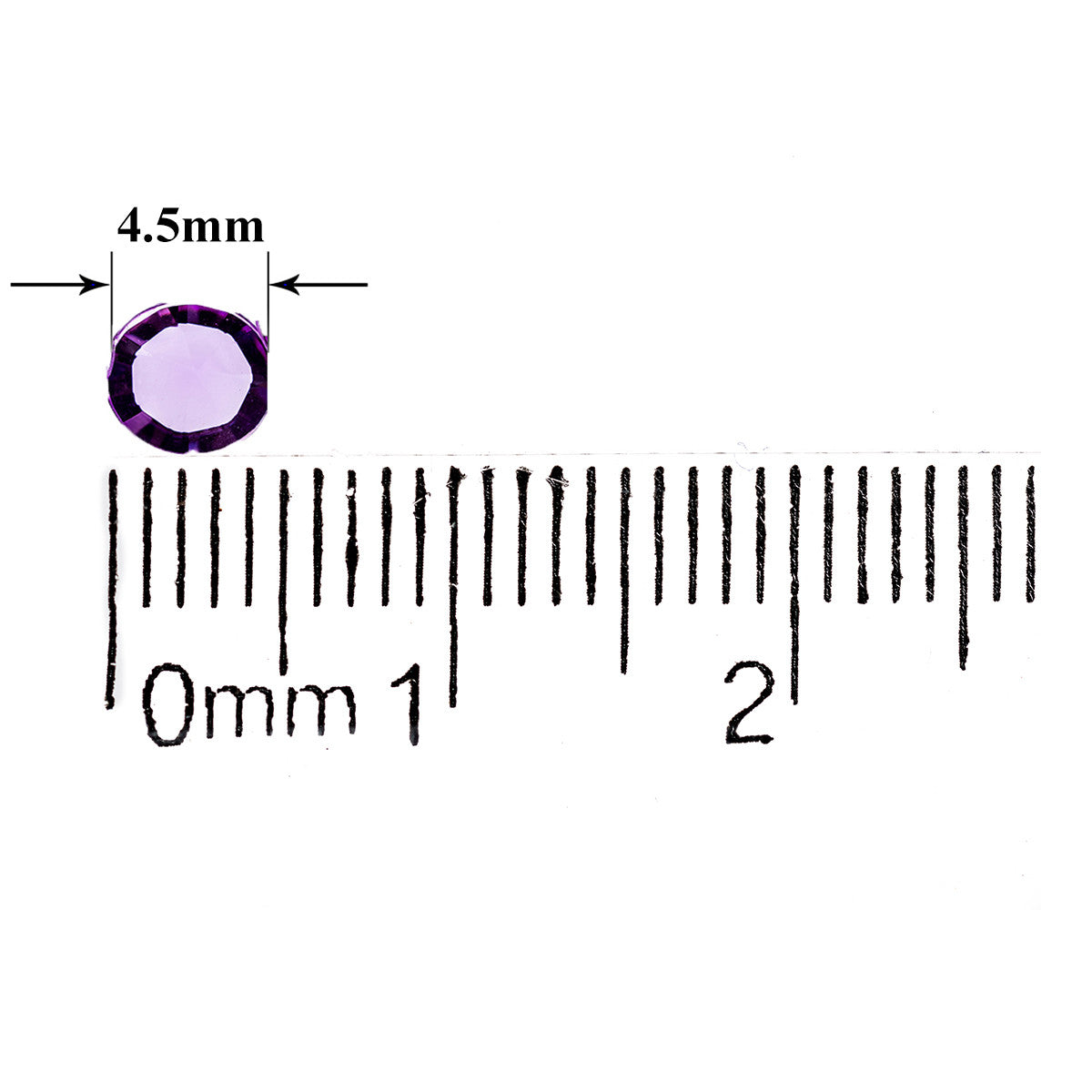 2000 Iridescent Table Scatter Acrylic Crystals, 4.5mm - Lilac