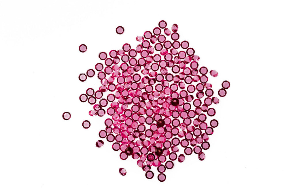 2000 Iridescent Table Scatter Acrylic Crystals, 4.5mm - Light Pink