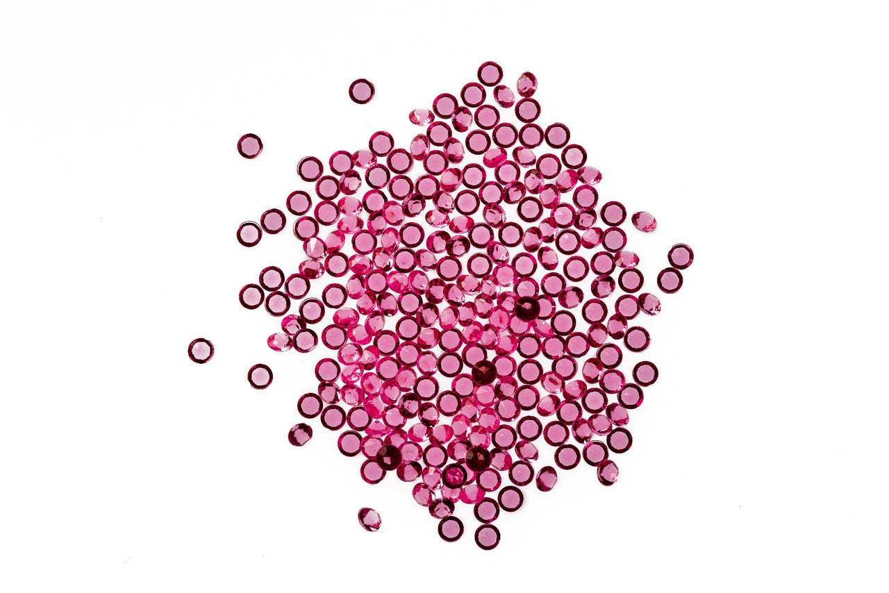 2000 Iridescent Table Scatter Acrylic Crystals, 4.5mm - Light Pink