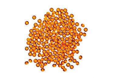 2000 Iridescent Table Scatter Acrylic Crystals, 4.5mm - Orange