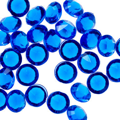 2000 Iridescent Table Scatter Acrylic Crystals, 4.5mm - Royal Blue