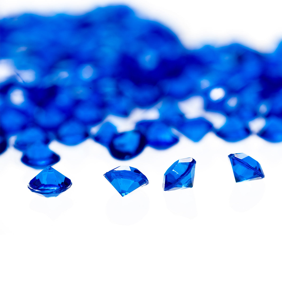 2000 Iridescent Table Scatter Acrylic Crystals, 4.5mm - Royal Blue