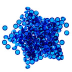 2000 Iridescent Table Scatter Acrylic Crystals, 4.5mm - Royal Blue