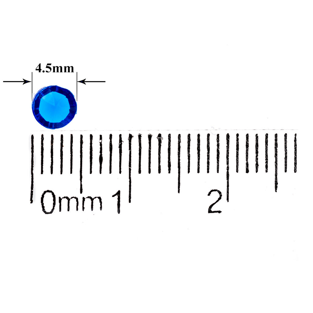 2000 Iridescent Table Scatter Acrylic Crystals, 4.5mm - Royal Blue