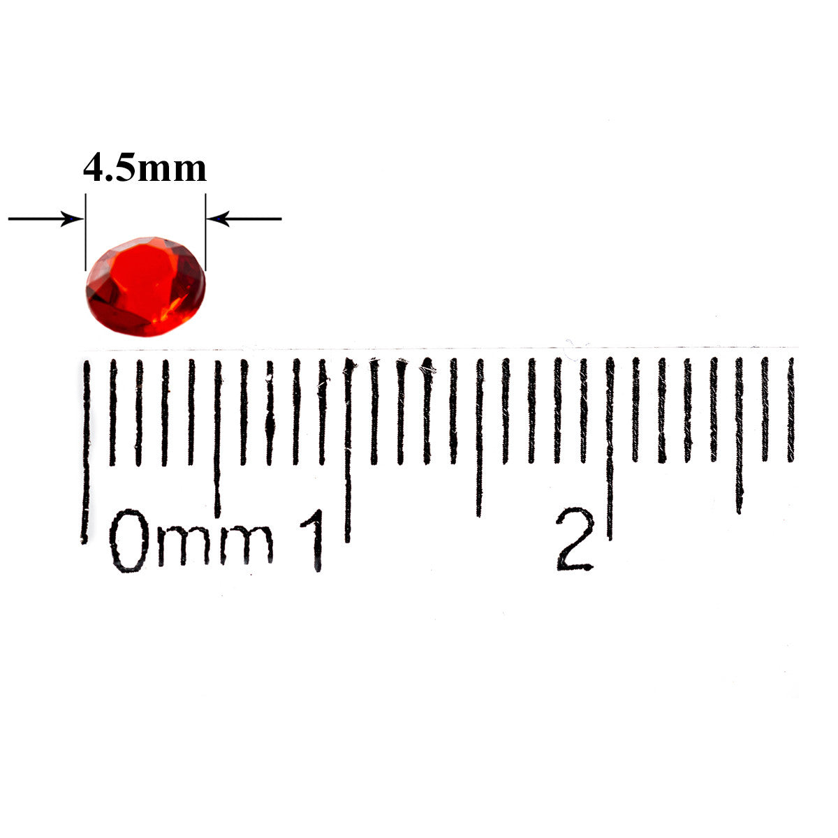 2000 Iridescent Table Scatter Acrylic Crystals, 4.5mm - Red