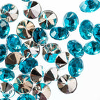 2000 Iridescent Table Scatter Acrylic Crystals, 4.5mm - Silver Turquoise