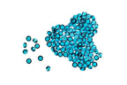 2000 Iridescent Table Scatter Acrylic Crystals, 4.5mm - Turquoise