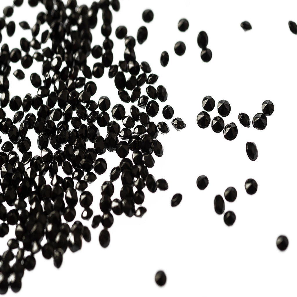 4000 Iridescent Table Scatter Acrylic Crystals, 2.5mm - Black