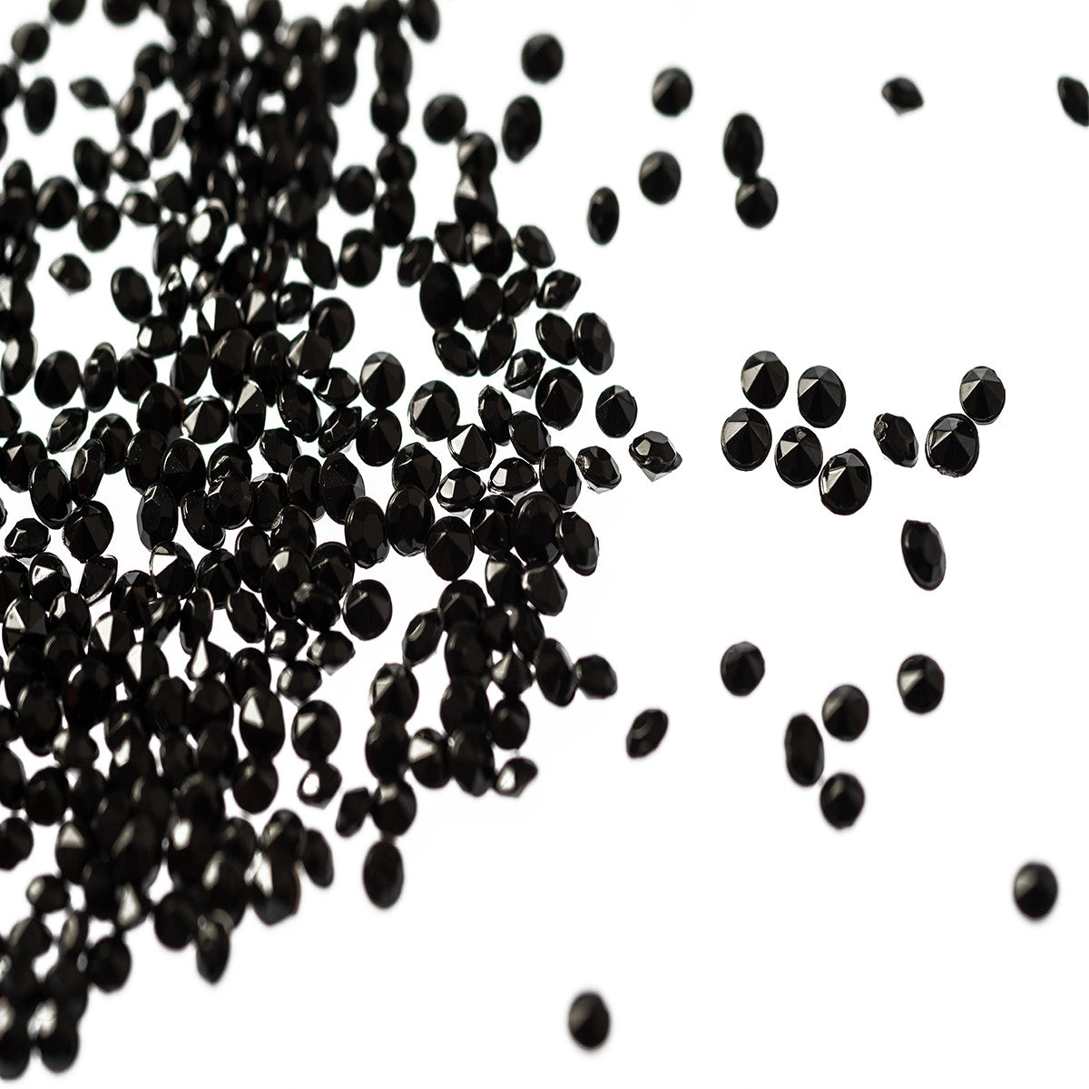 4000 Iridescent Table Scatter Acrylic Crystals, 2.5mm - Black