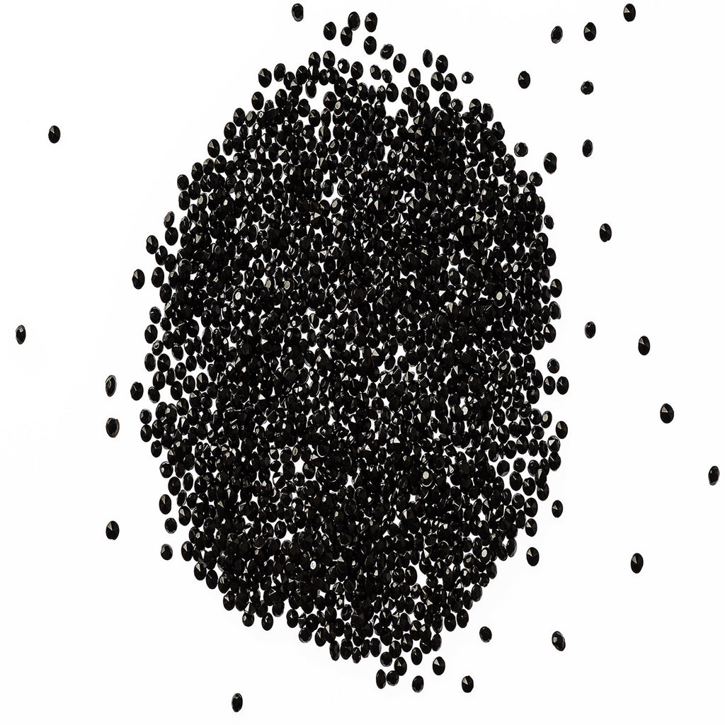4000 Iridescent Table Scatter Acrylic Crystals, 2.5mm - Black