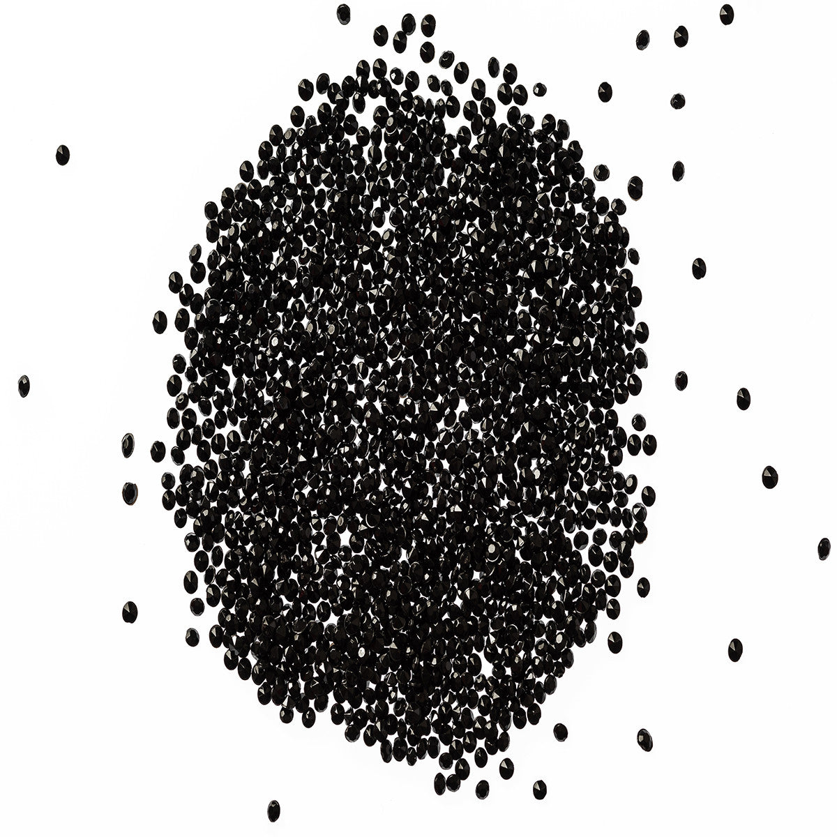 4000 Iridescent Table Scatter Acrylic Crystals, 2.5mm - Black