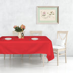180GSM Rectangle Polyester Tablecloth - Red